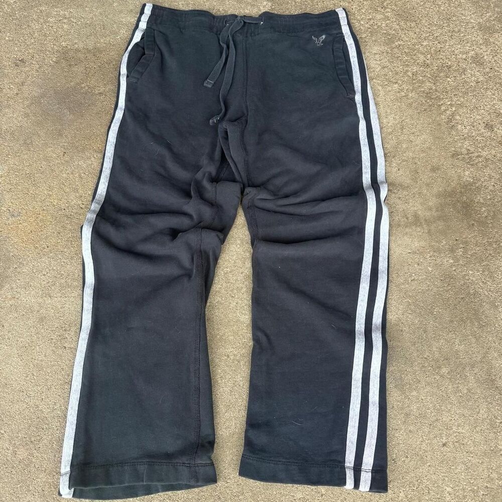 American-eagle Men's Black Joggers-tracksuits